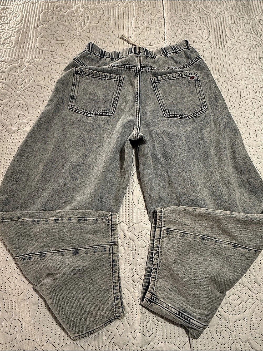 Marine Layer Women’s Ella Barrel Leg Pant Size Small Light Wash - Picture 6 of 13